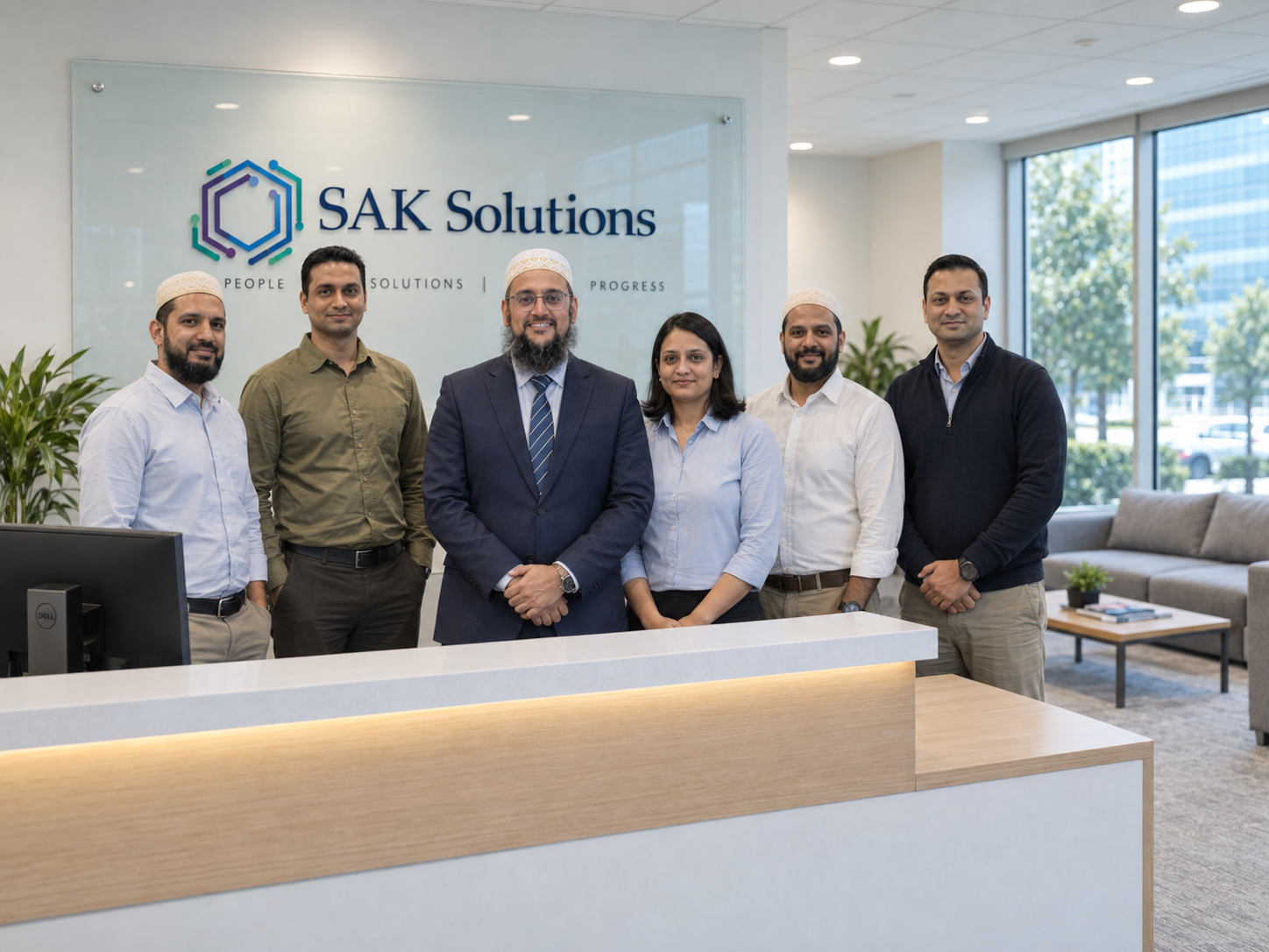 SAK Solutions team at the Dubai office